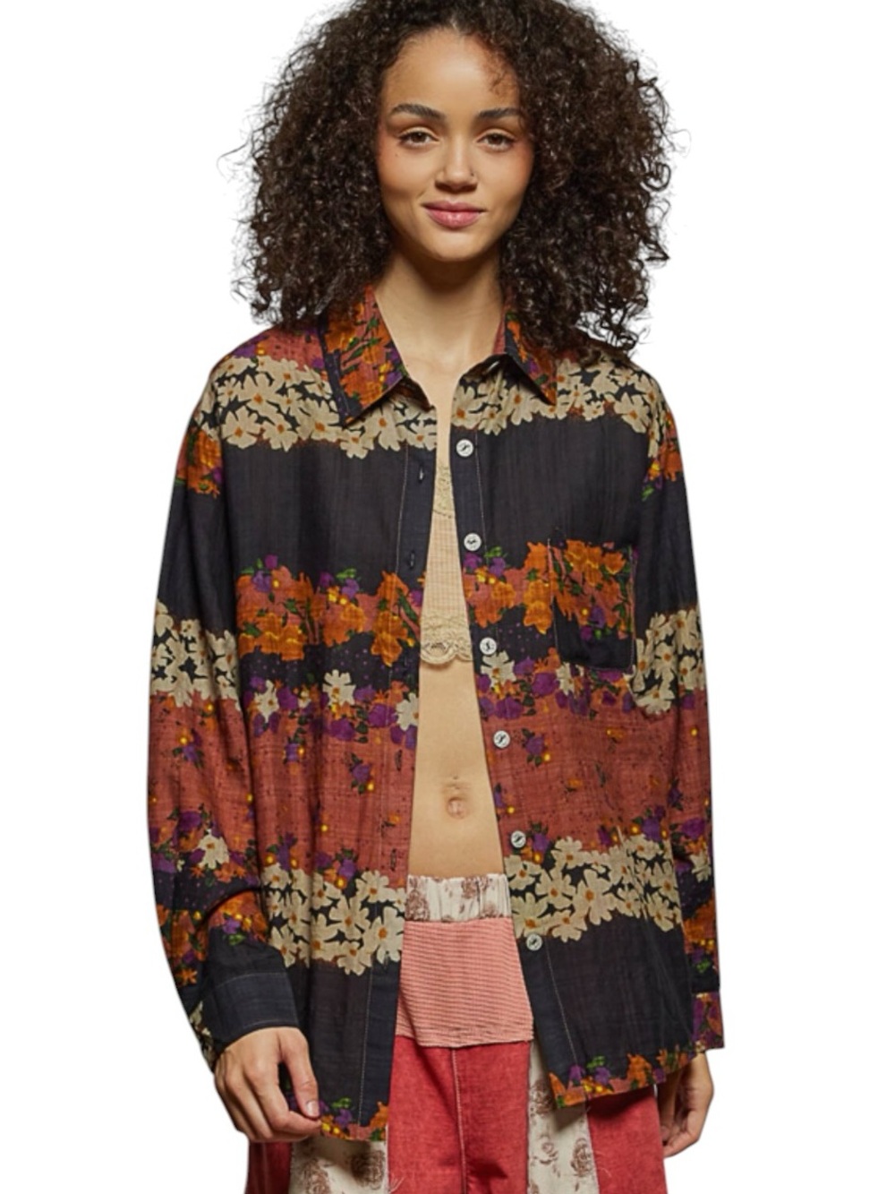 906:  POL NEW TOP DEEP INDIGO MULTI (H25)